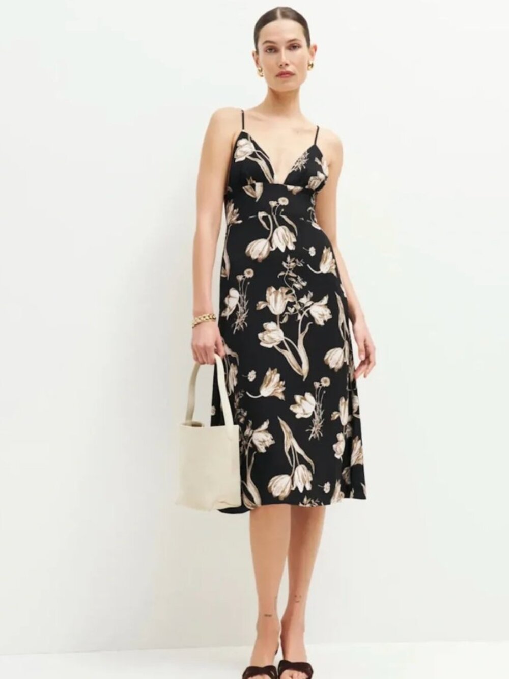 Reformation Talita Floral Midi Dress 0
